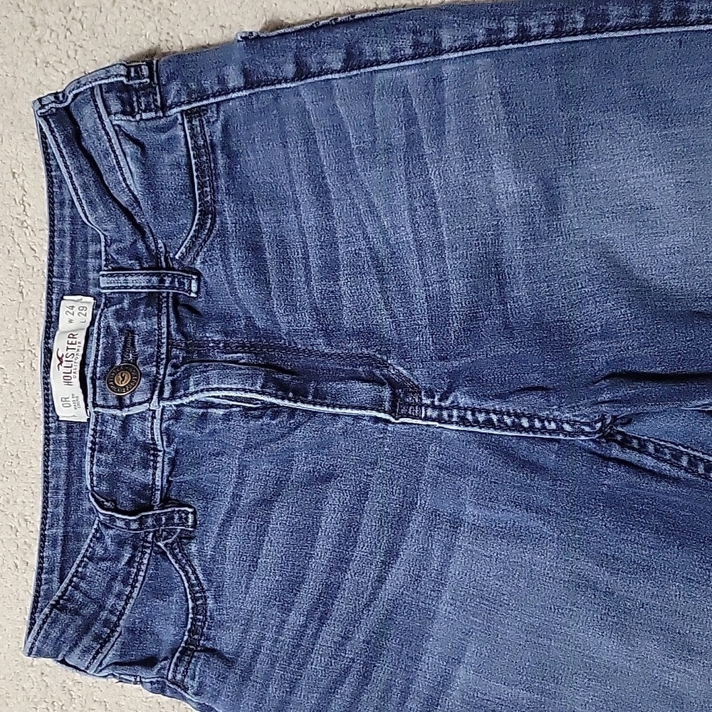 🌞Hollister Women's Skinny Jeans in Deep Blue W 24 L29 - Picture 2 of 7